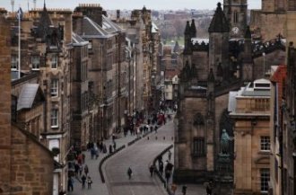 Edinburgh's famous Royal Mile. The city came top of the quality of life table in the UK