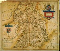 Image of Saxon Map of Shropshire & The Marches, click the image to go to The MArches page to look for things to do and accommodation in and around Powys and the Marches
