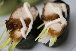 Llandudno-based pan Asian restaurant East has partnered with Visit Conwy to create the tasty pieces of food art