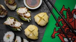 Restaurant East has transformed the traditional raw fish dish with typical Welsh ingredients including lamb, leeks and laverbread