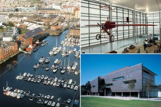 The National Waterfront Museum on Swansea Marina