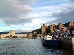 The picturesque town of Conwy, which has a 750-year-old castle, was named in Japan as one of the most beautiful places in Europe