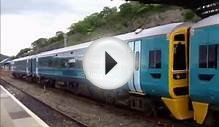 Brel Class 158 No 158839 at Machynlleth station in the new